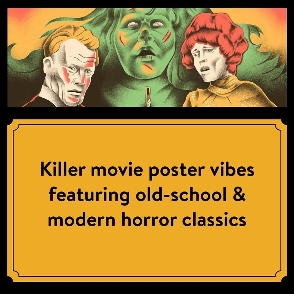 Classic Horror Movies 2025 Wall Calendar Seventh Alternate Image width=&quot;1000&quot; height=&quot;1000&quot;