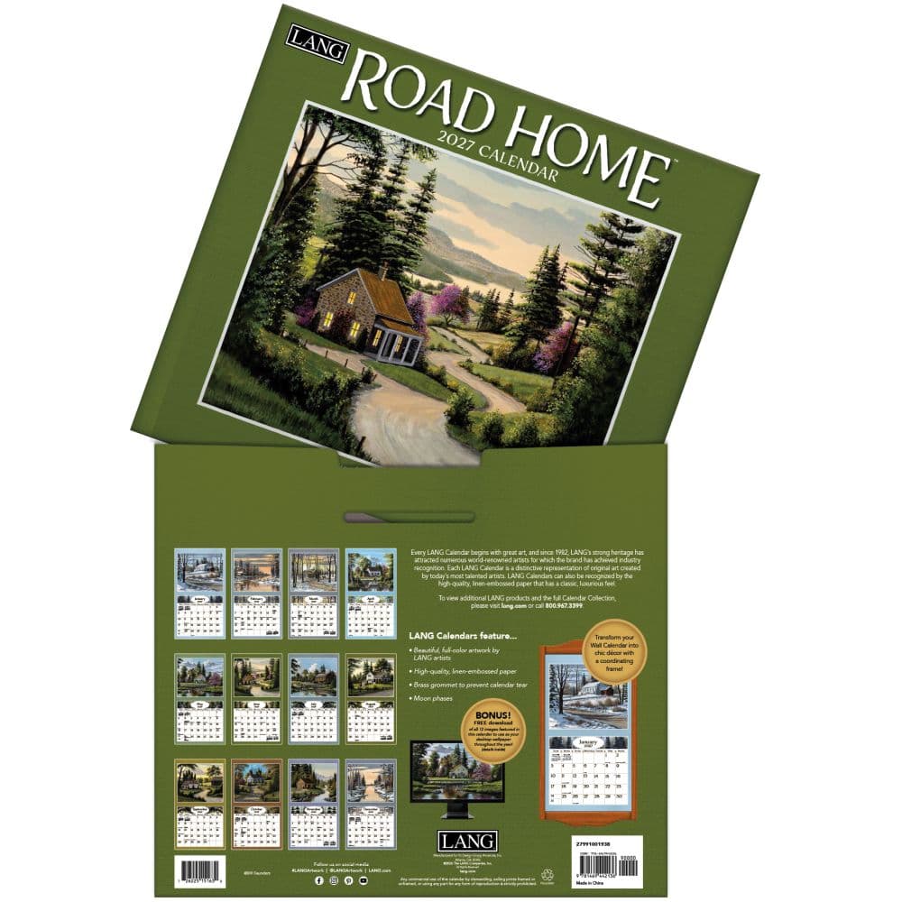 Road Home 2027 Wall Calendar by Bill Saunders First Alternate Image