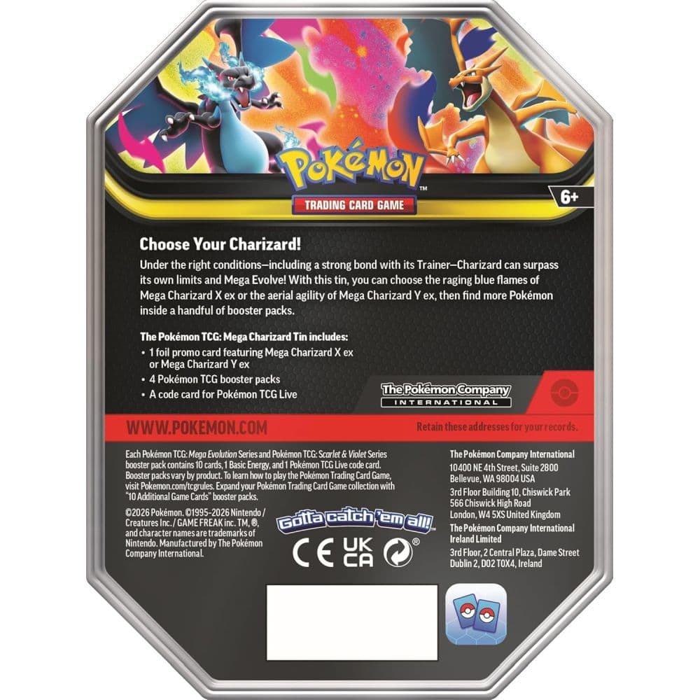 Pokemon TCG Mega Charizard Tin First Alternate Image