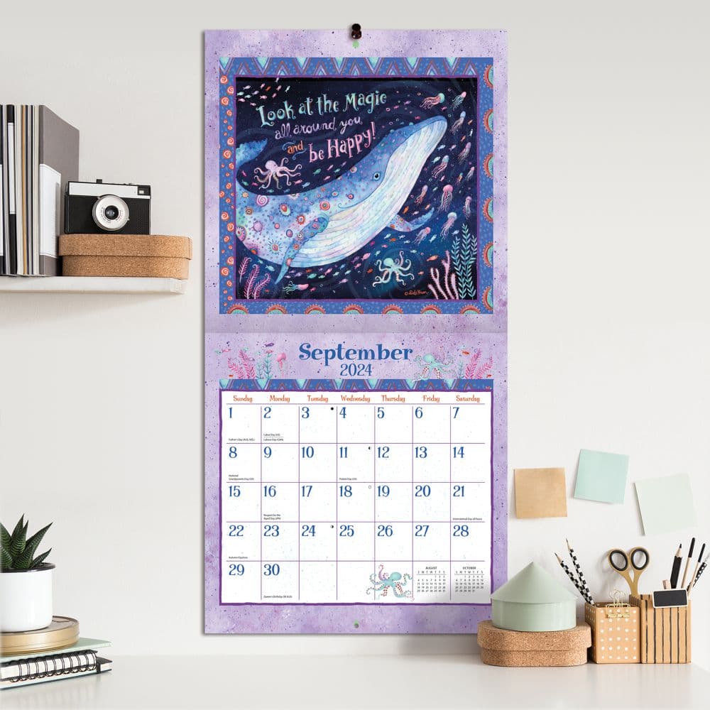 Simply Grateful 2024 Wall Calendar