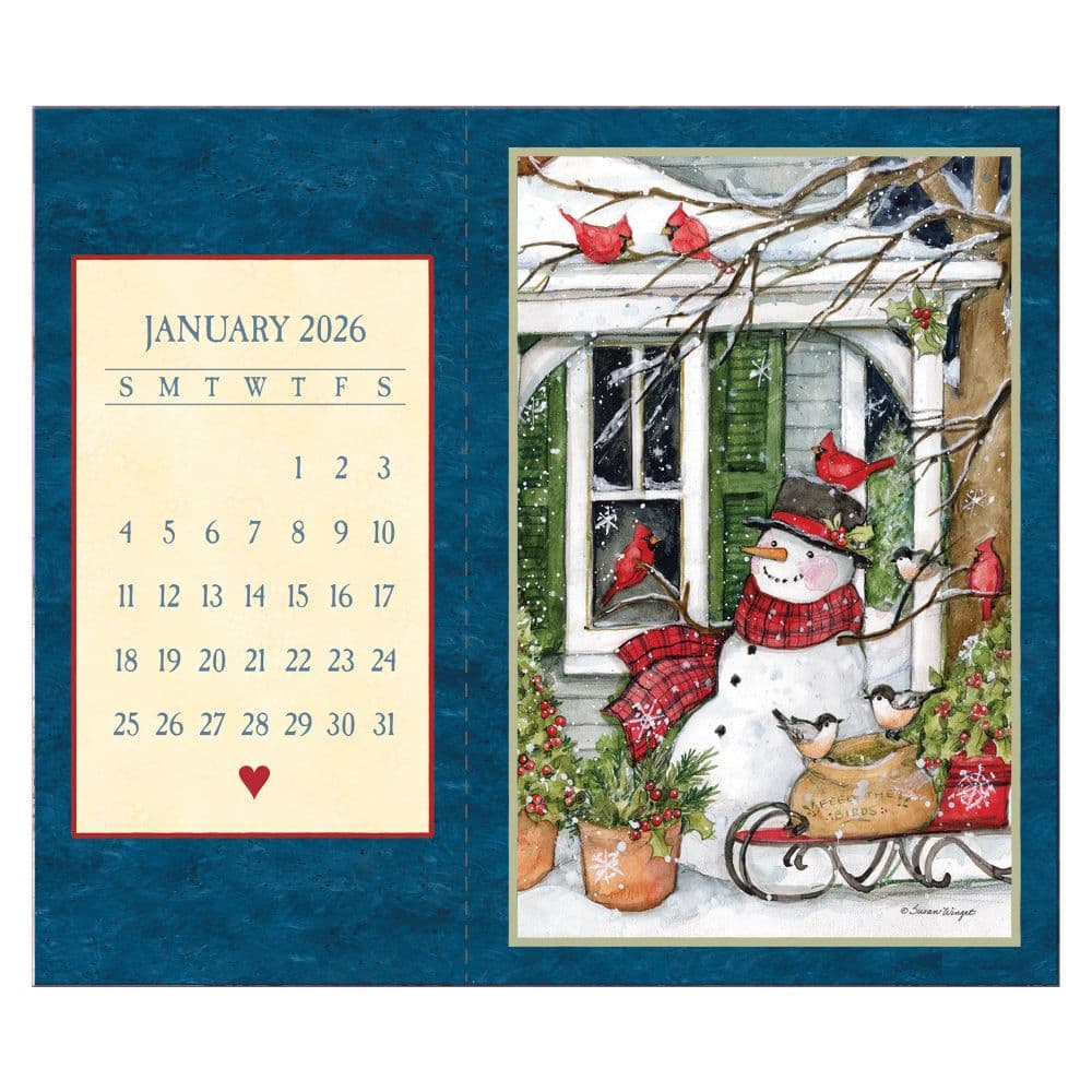 Heart and Home Postcard 2026 Desk Calendar by Susan Winget Fifth Alternate Image