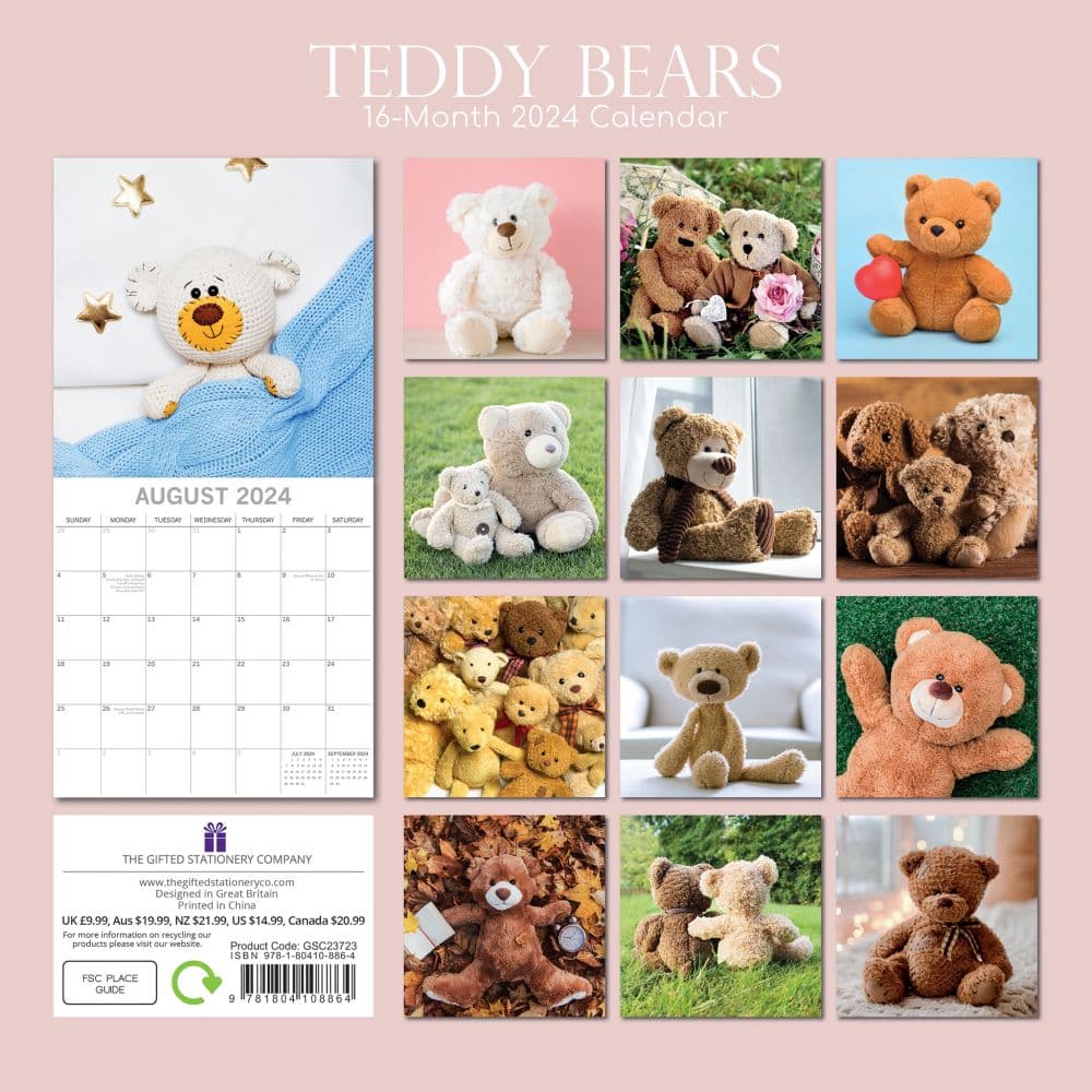Teddy Bears 2024 Wall Calendar First Alternate Image width=&quot;1000&quot; height=&quot;1000&quot;