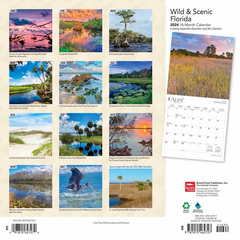 Florida Wild and Scenic 2024 Wall Calendar First Alternate  Image width=&quot;1000&quot; height=&quot;1000&quot;
