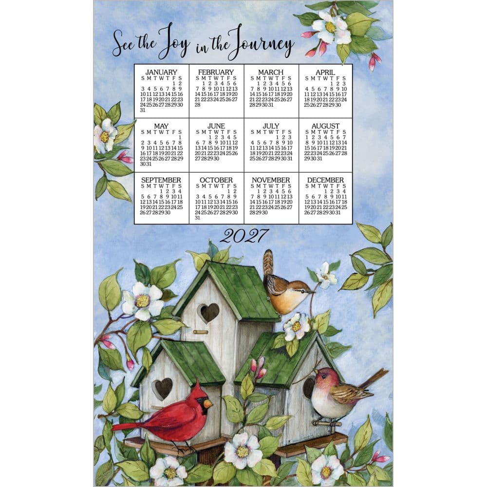 image Birdhouses 2027 Calendar Towel