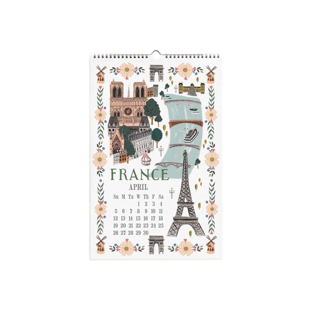 World Travel 2026 Wall Calendar Fourth Alternate Image