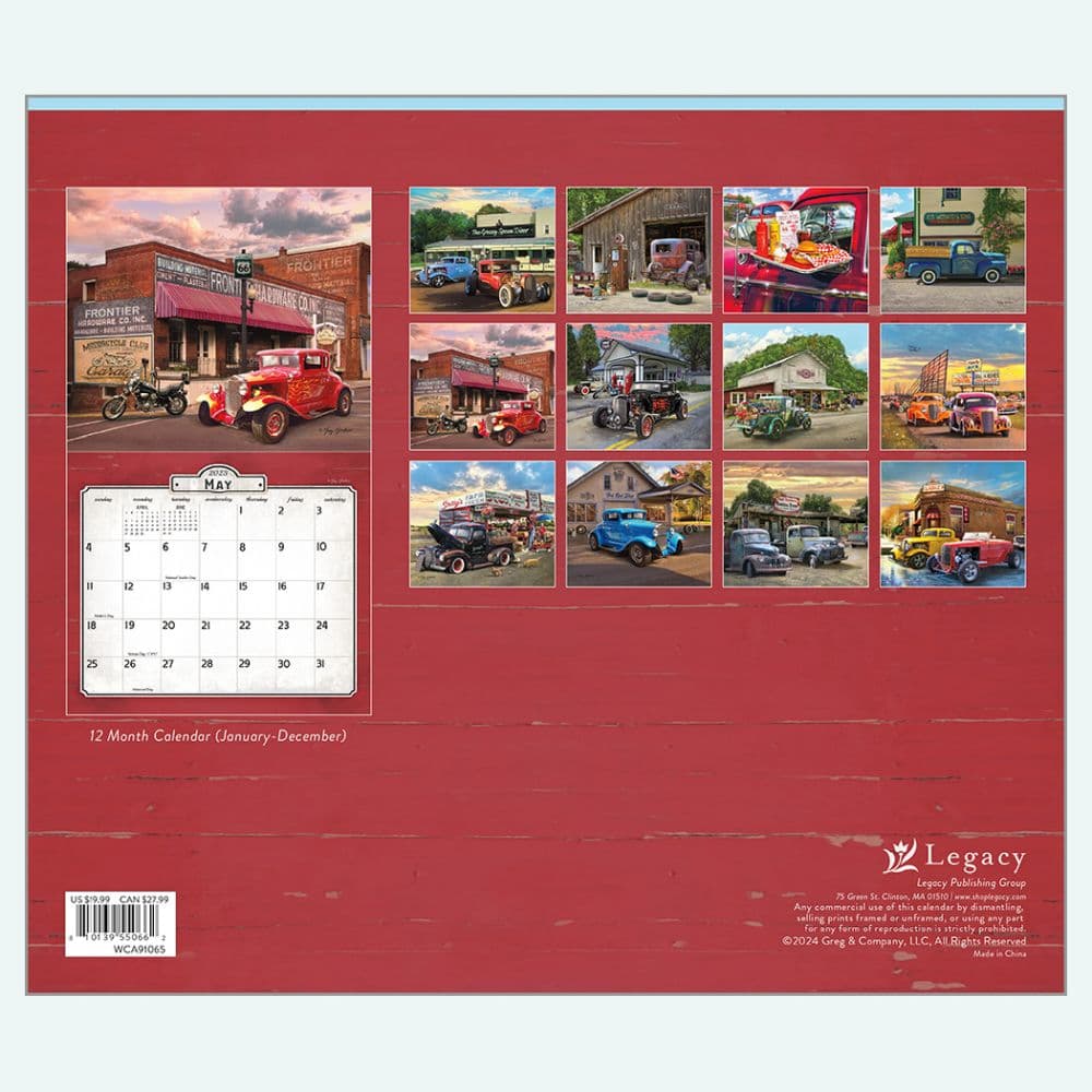 Nostalgic Main Street 2025 Wall Calendar First Alternate Image width=&quot;1000&quot; height=&quot;1000&quot;