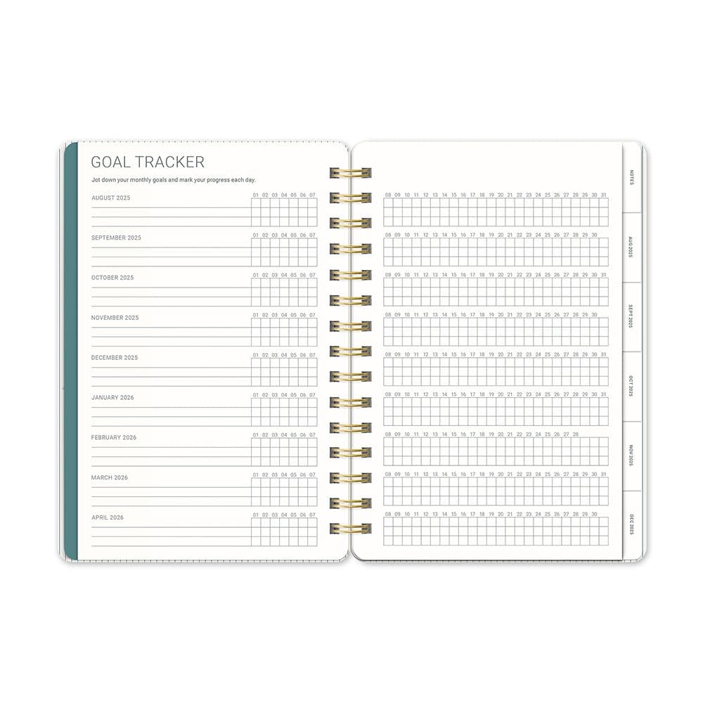 Teal Blue Agatha 2026 Planner Sixth Alternate Image