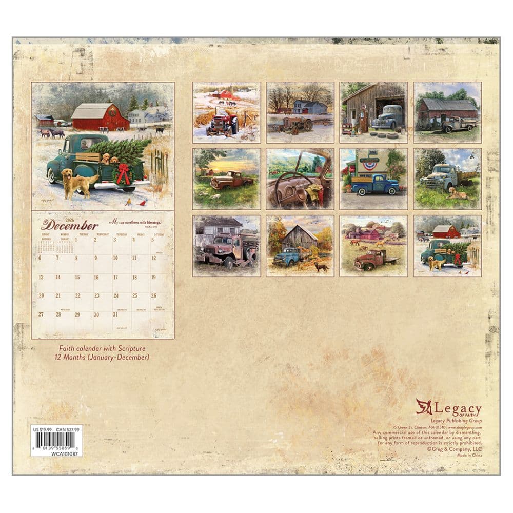 Heartland Blessings by Greg Giordano 2026 Wall Calendar First Alternate Image