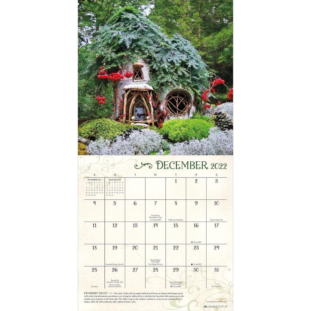 2022 House Calendar Fairy Houses 2022 Wall Calendar - Calendars.com