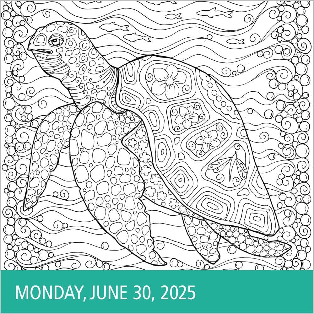 Calm Coloring 2025 Desk Calendar First Alternate Image width=&quot;1000&quot; height=&quot;1000&quot;