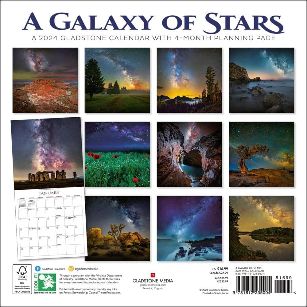 Galaxy of Stars 2024 Wall Calendar First Alternate Image width=&quot;1000&quot; height=&quot;1000&quot;