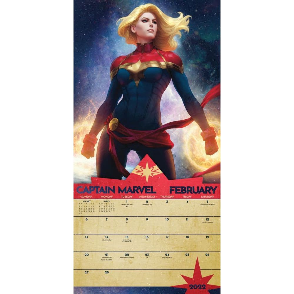 Marvel Women 2022 Wall Calendar