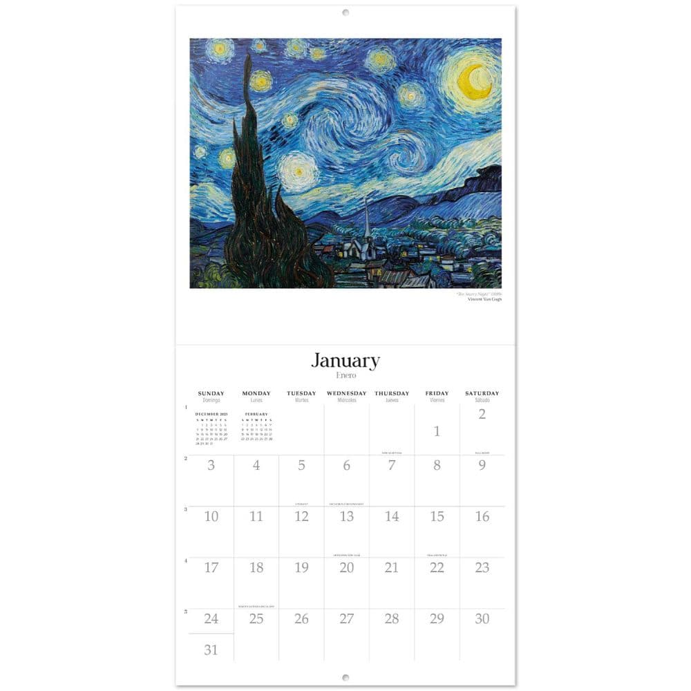 Masterpieces 2026 Wall Calendar Second Alternate Image