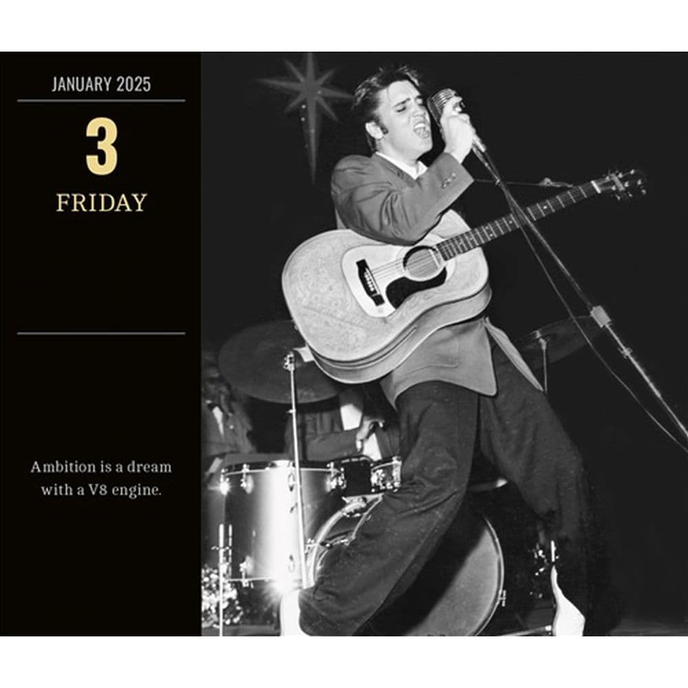 Elvis 2025 Desk Calendar Fourth Alternate Image