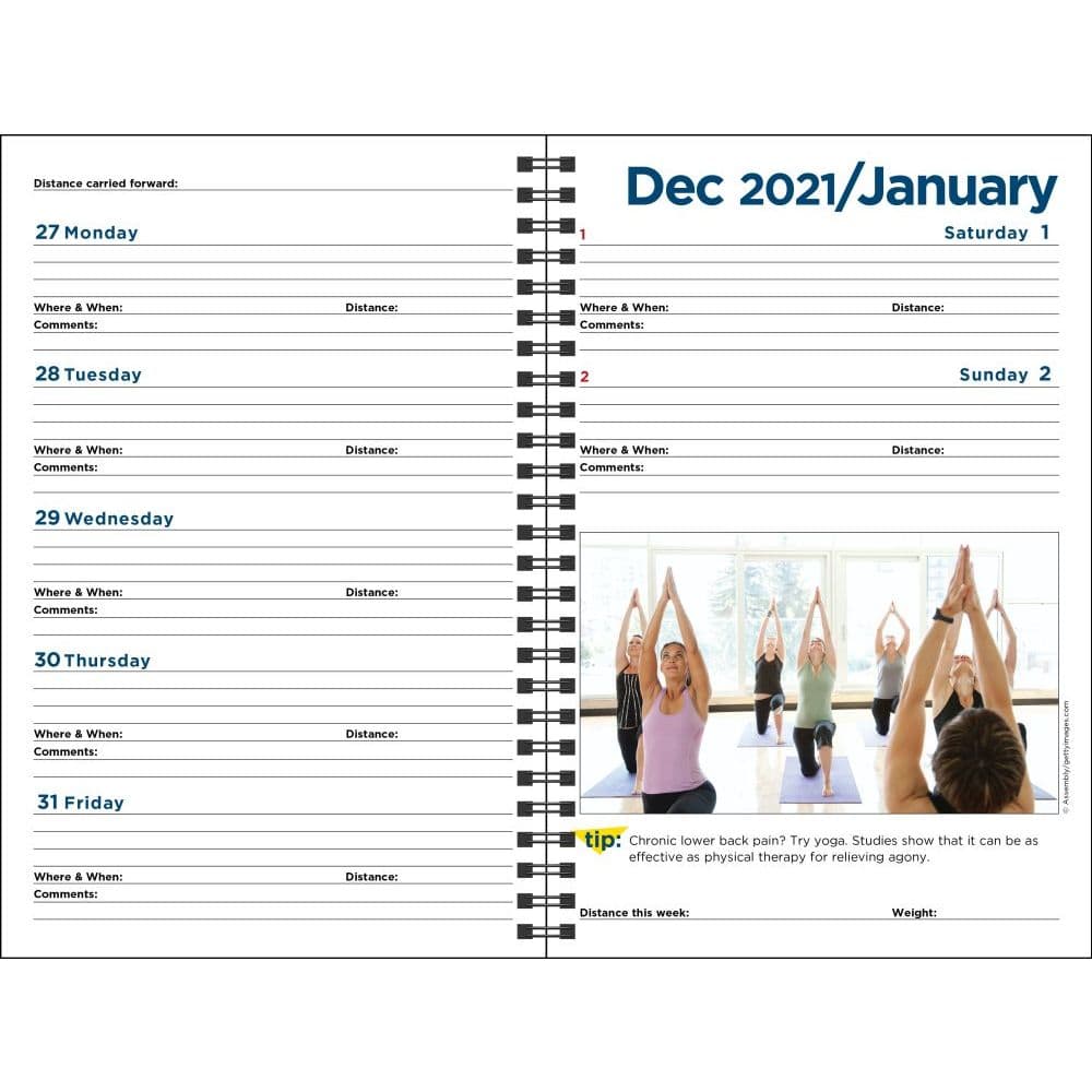 complete runners day by day log 2022 planner calendar calendarscom