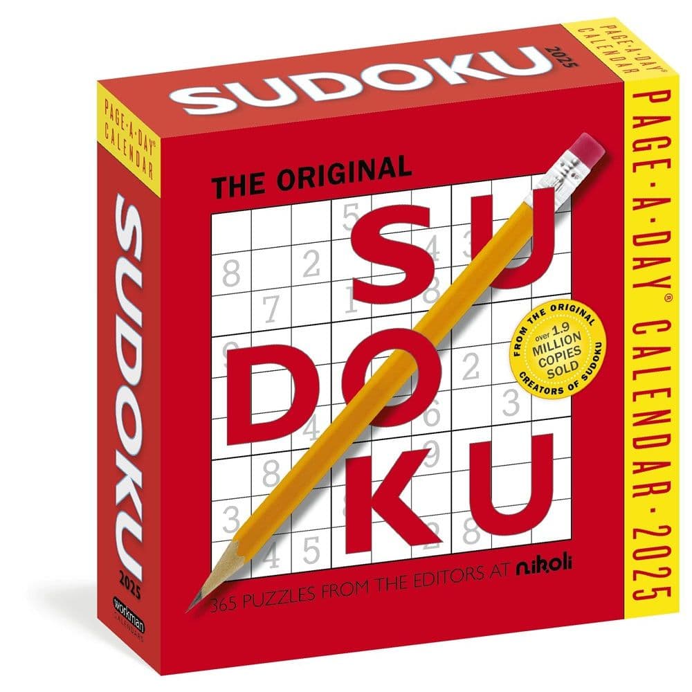 Sudoku 2025 Desk Calendar