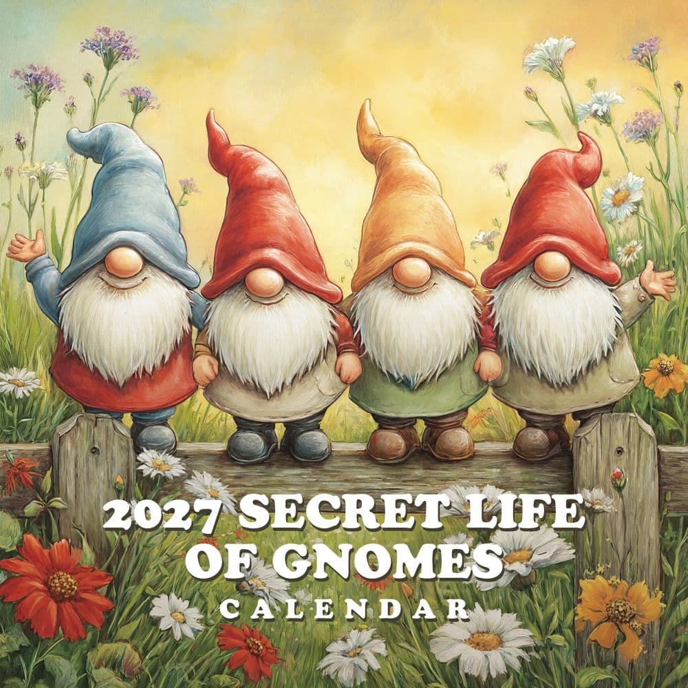 Secret Life Of Gnomes 2027 Wall Calendar Main Product Image