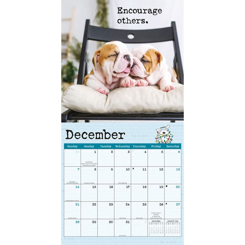 Dog is Good Fur Wisdom 2025 Wall Calendar Fourth Alternate Image width="1000" height="1000"