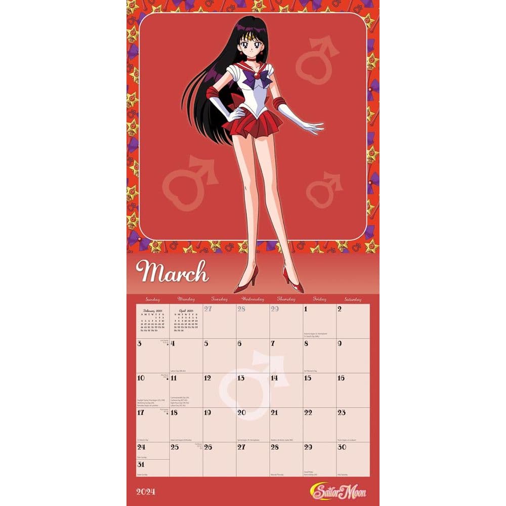 Sailor Moon 2024 Wall Calendar Alt2
