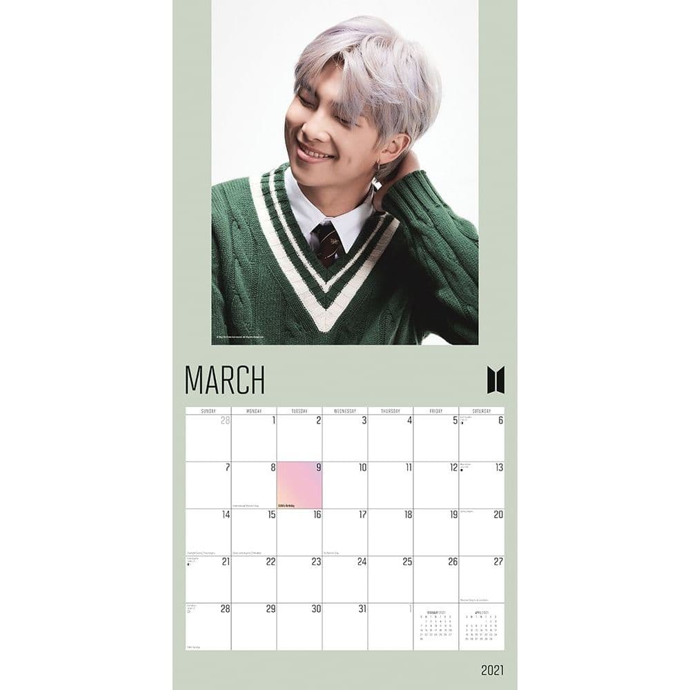 BTS Wall Calendar