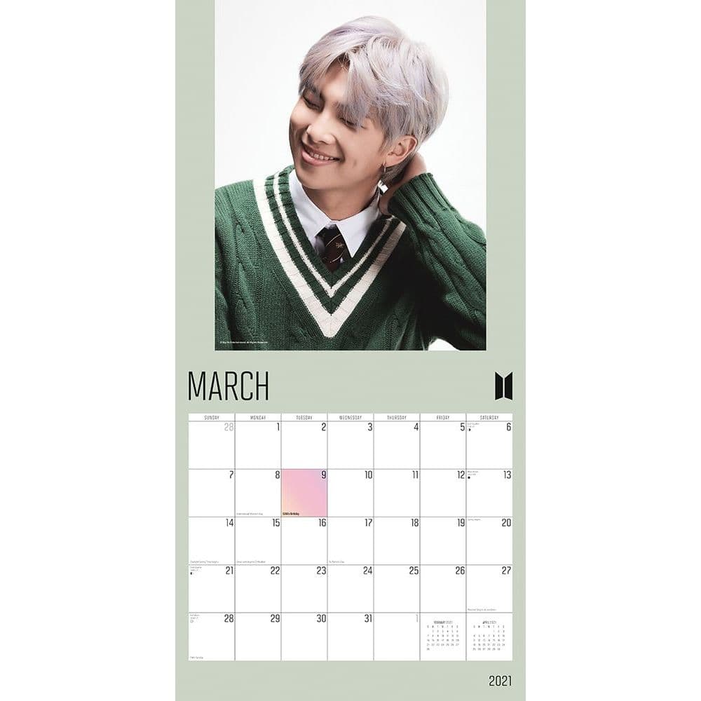 BTS 2021 Wall Calendar - Calendars.com