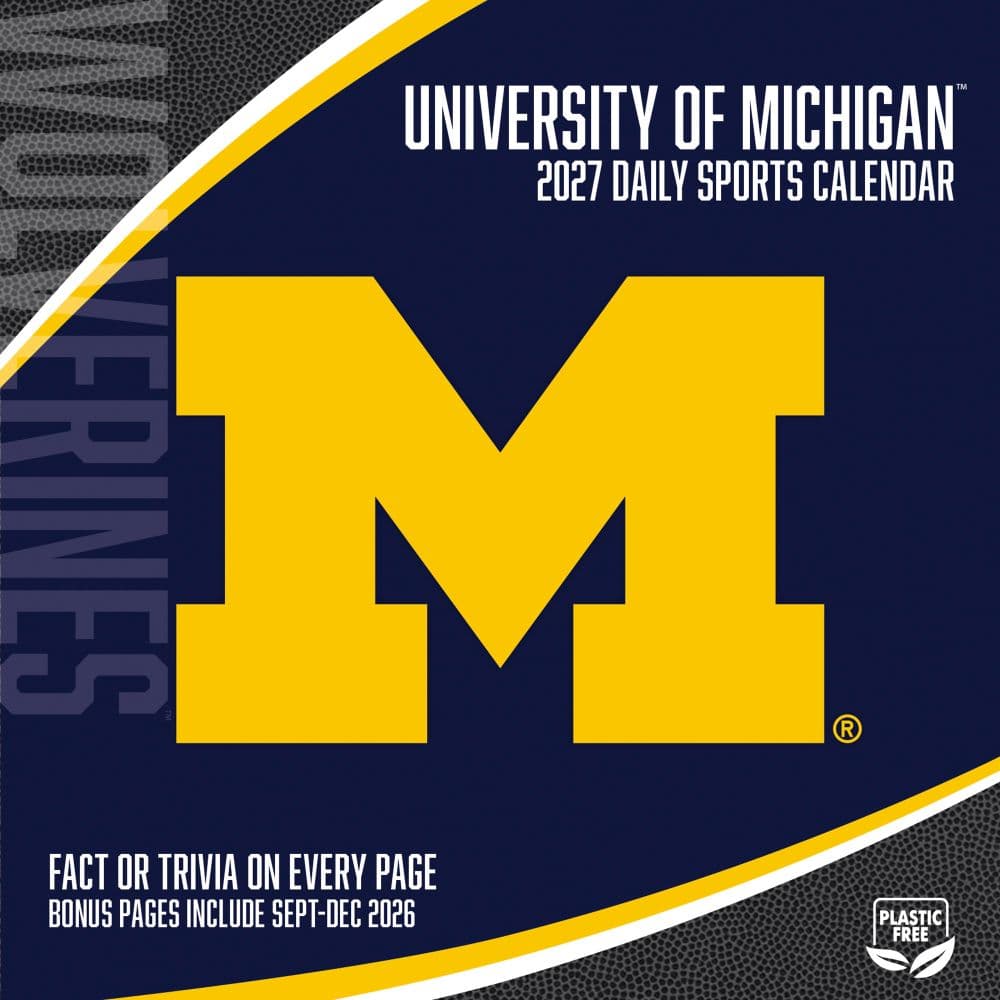 Michigan Wolverines 2027 Desk Calendar First Alternate Image
