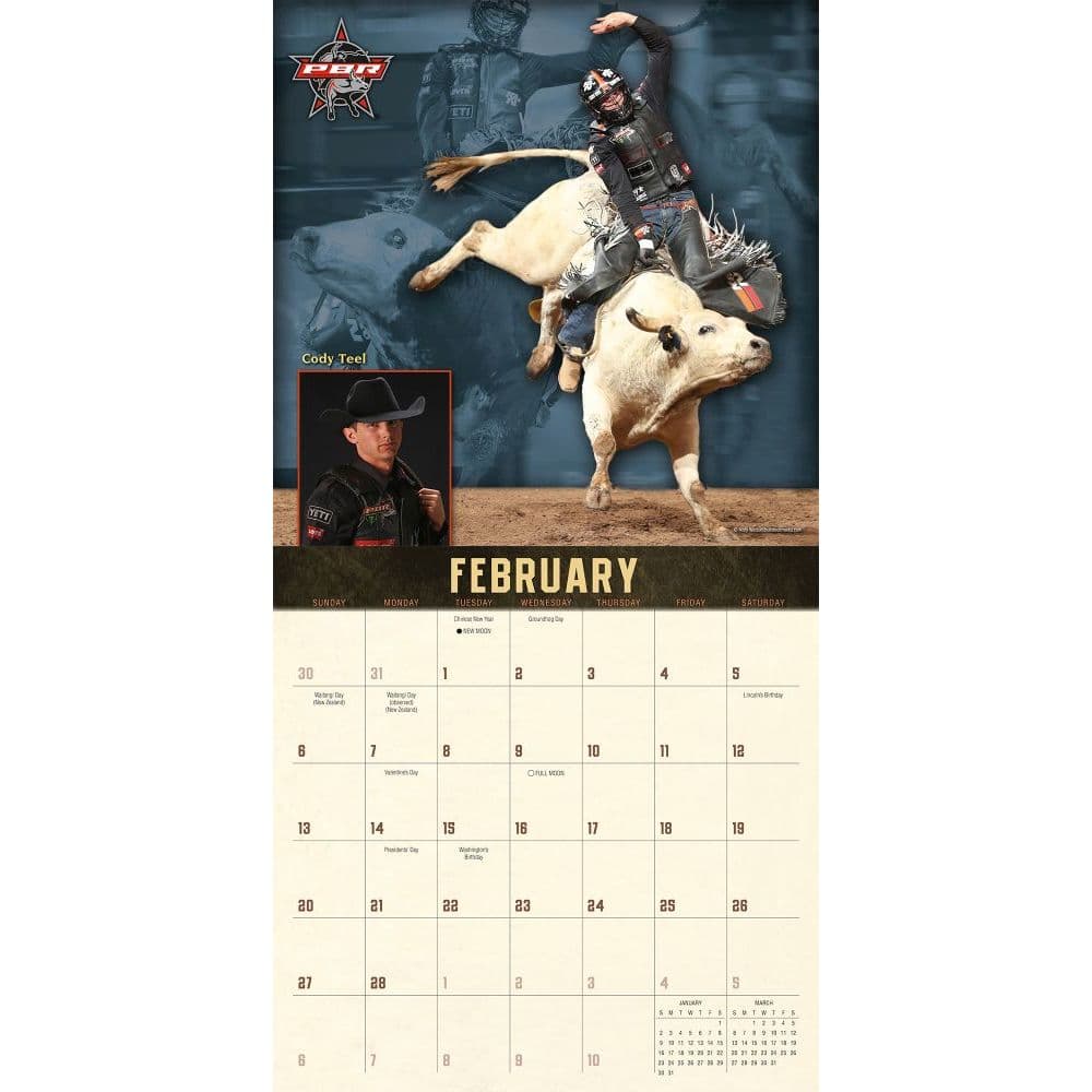 Pbr Rodeo Schedule 2022 Pbr Professional Bull Riders 2022 Wall Calendar - Calendars.com