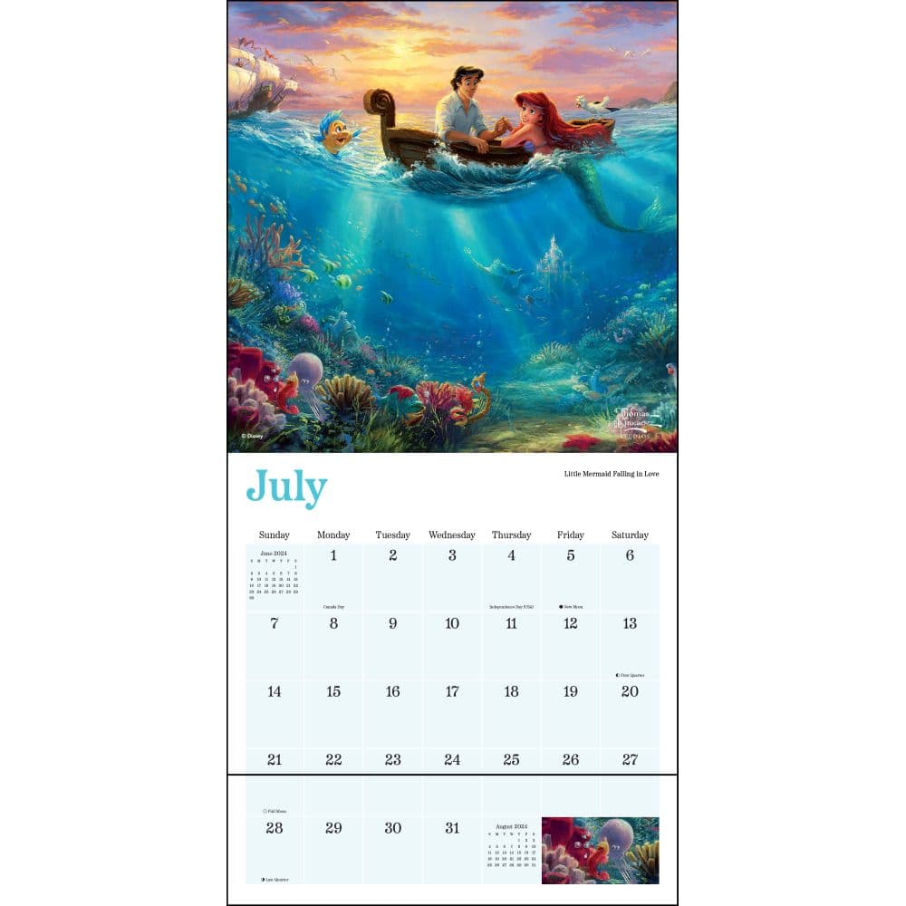 Kinkade Disney Collection 2024 Mini Wall Calendar