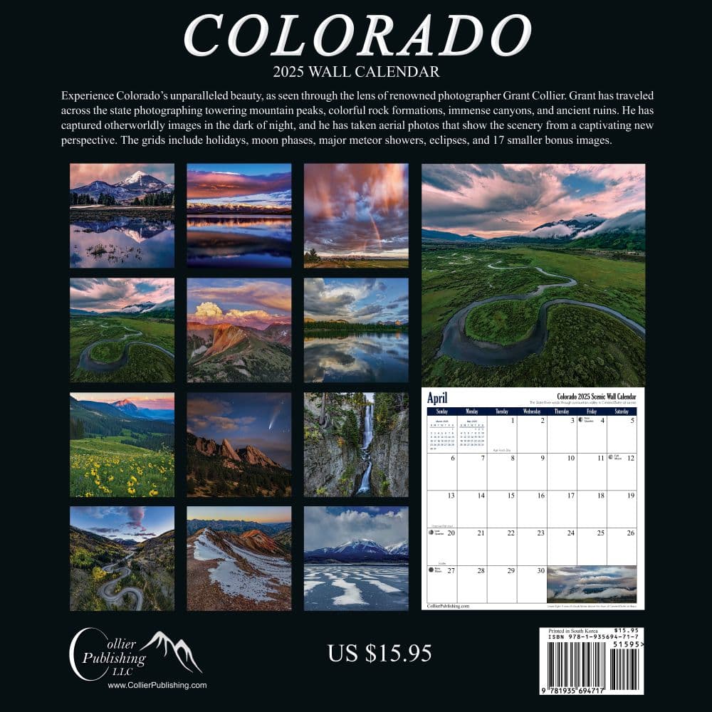 Colorado Scenic 2025 Wall Calendar First Alternate Image