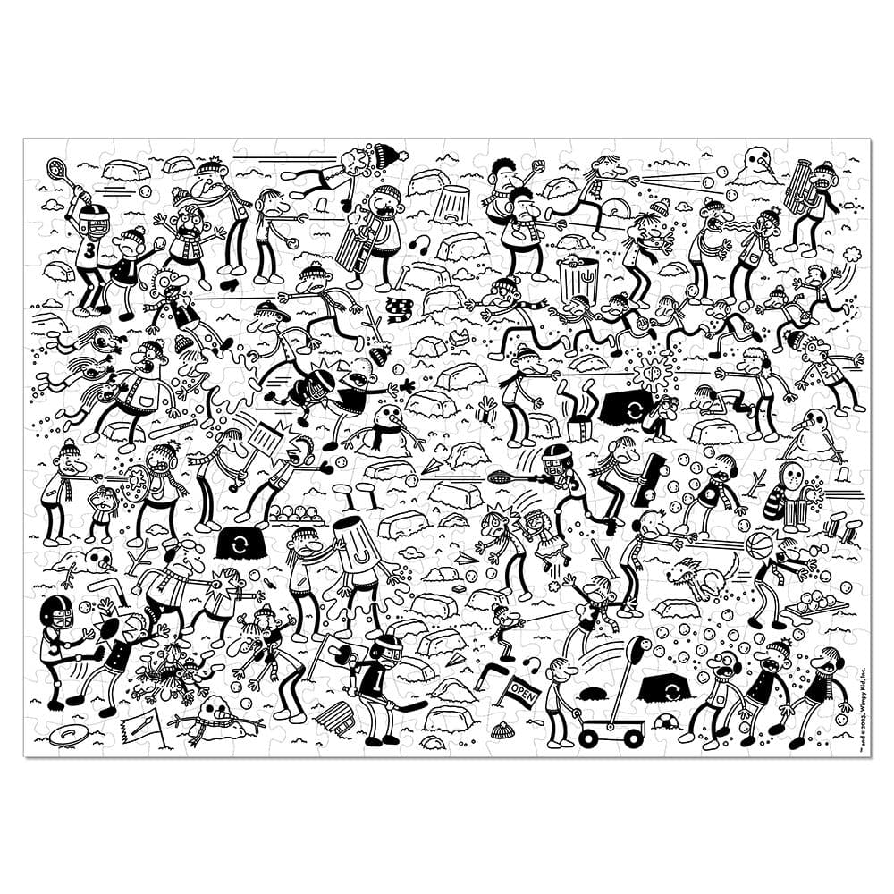 Diary of a Wimpy Kid Snowball 300 Piece  Puzzle finished