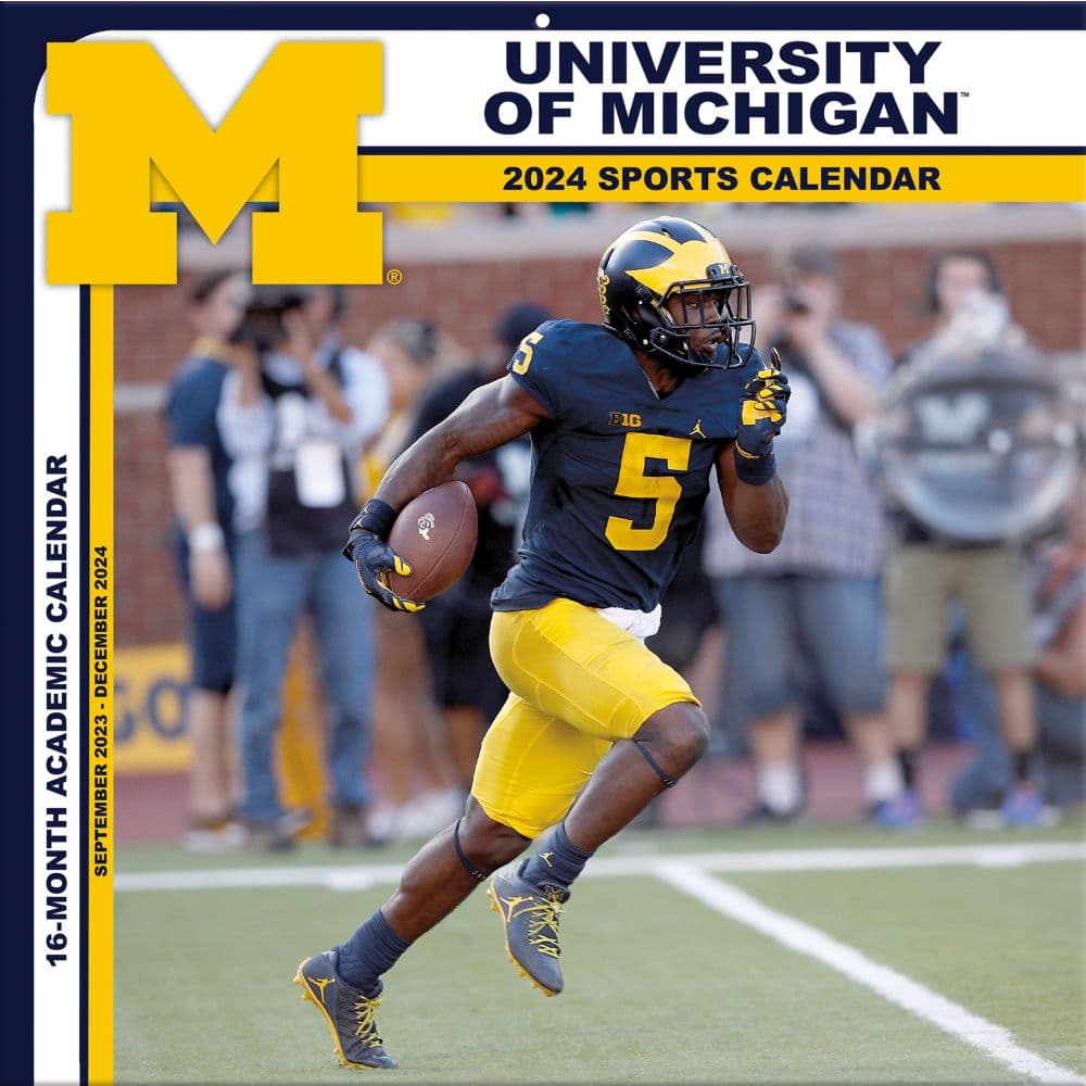 COL Michigan Wolverines 2024 Wall Calendar Main Product Image width=&quot;1000&quot; height=&quot;1000&quot;