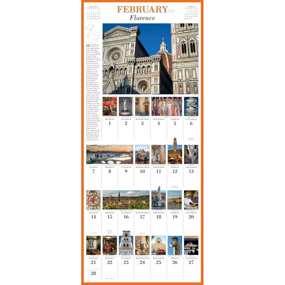 365 Days of Italy Wall Calendar