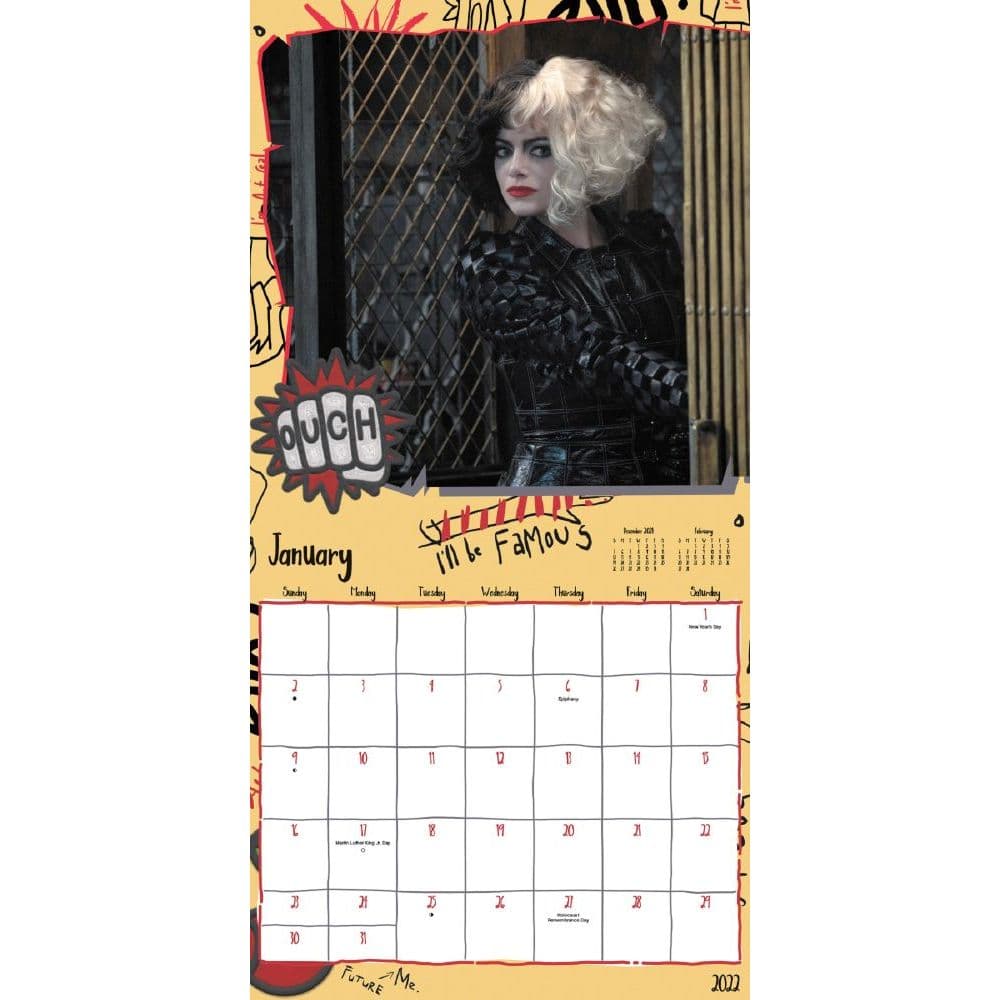 Cruella Live Action 2022 Wall calendar - Calendars.com