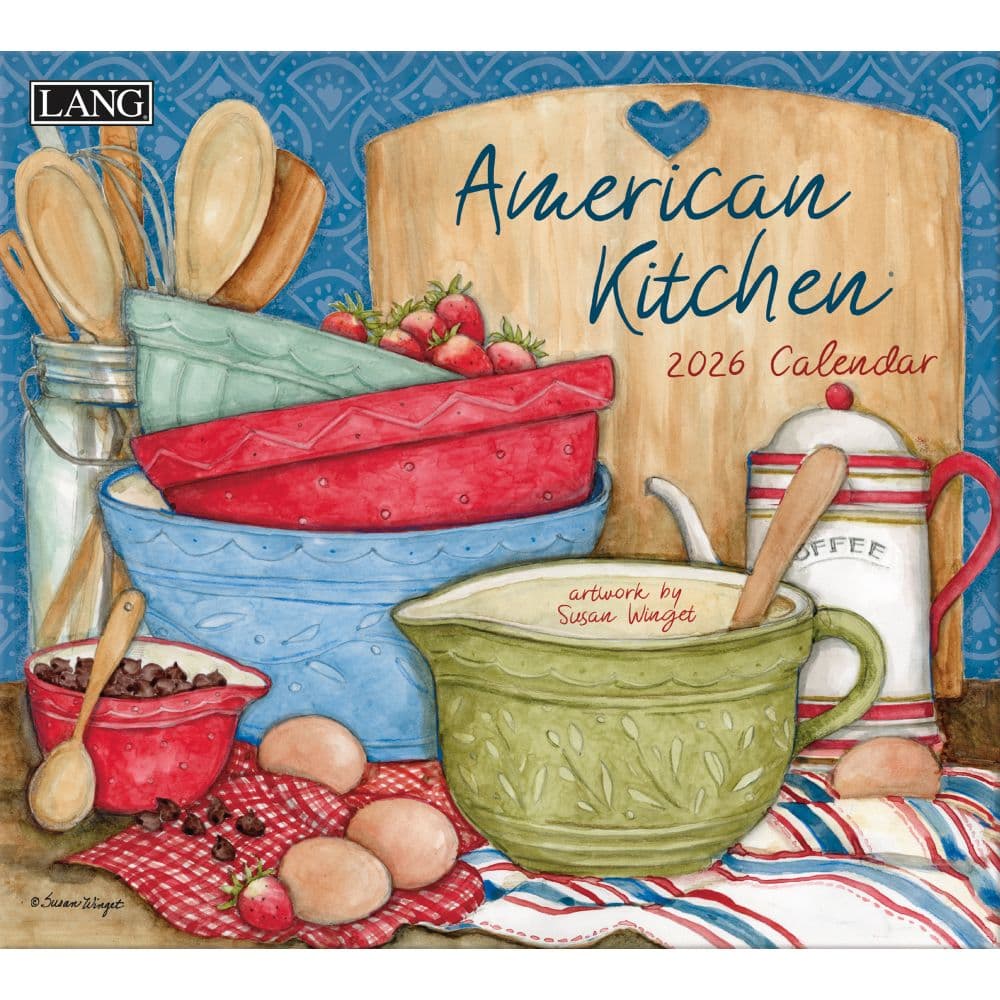 American Kitchen 2026 Wall Calendar by Susan Winget Main Image