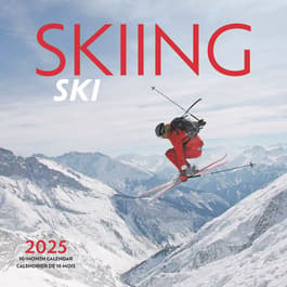 Skiing 2025 Wall Calendar