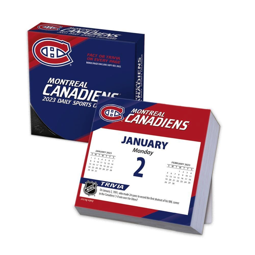Montreal Canadiens 2023 Desk Calendar