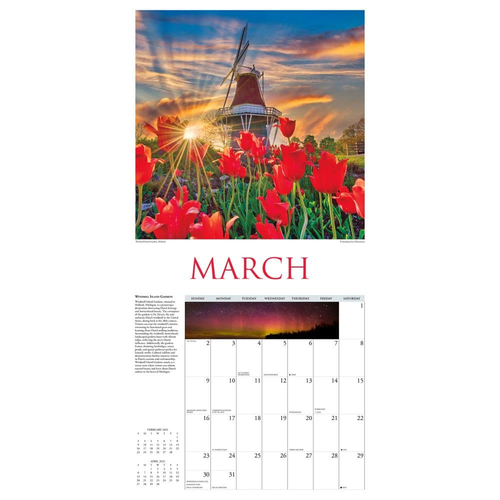 Michigan Travel and Events 2025 Wall Calendar Second Alternate Image width="1000" height="1000"