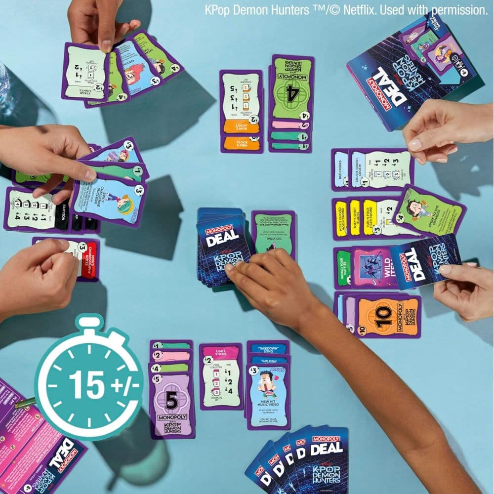 Monopoly Deal KPOP Demon Hunters Card Game Second Alternate Image