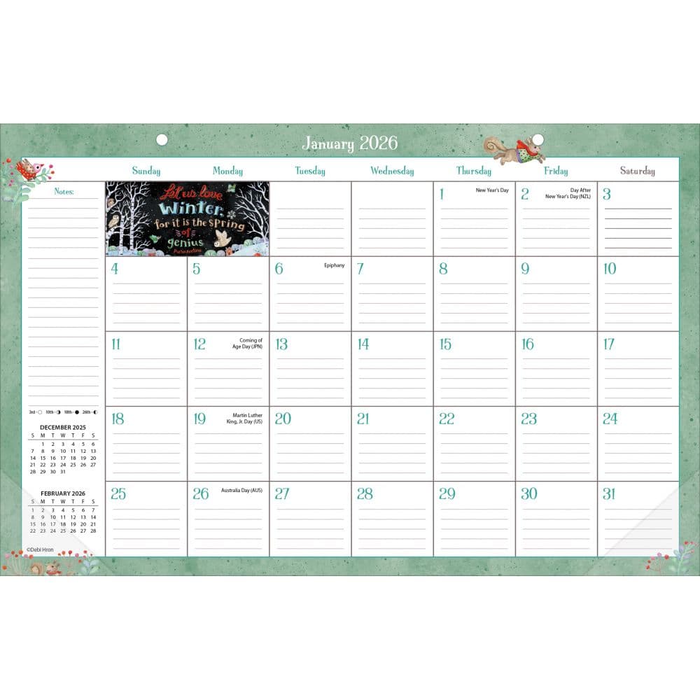 Simple Inspirations 2026 Desk Pad Alt1