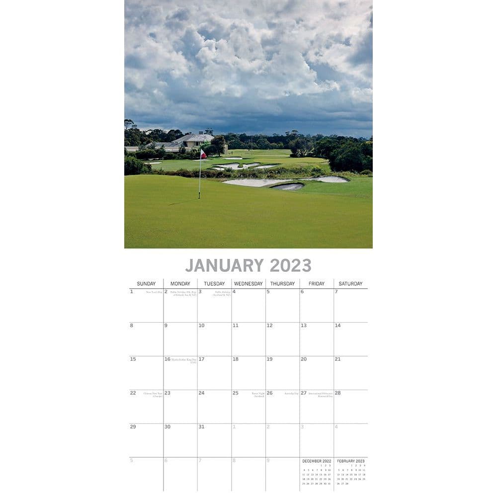 Golf Calendar 2023 World Of Golf 2023 Wall Calendar Sv - Calendars.com