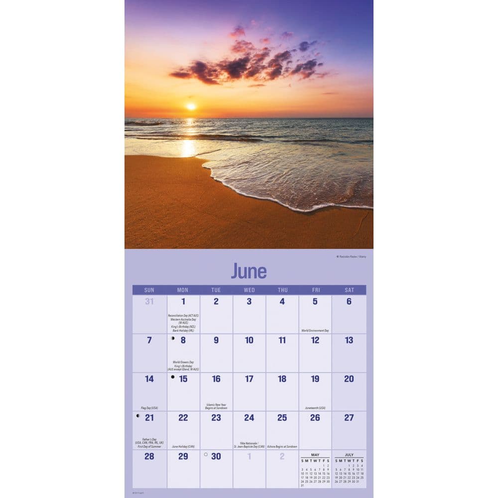 Beaches 2026 Mini Wall Calendar Third Alternate Image