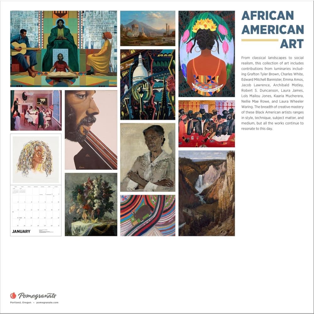 African American Art 2026 Wall Calendar First Alternate Image