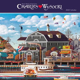 Charles Wysocki Americana 2025 Mini Wall Calendar