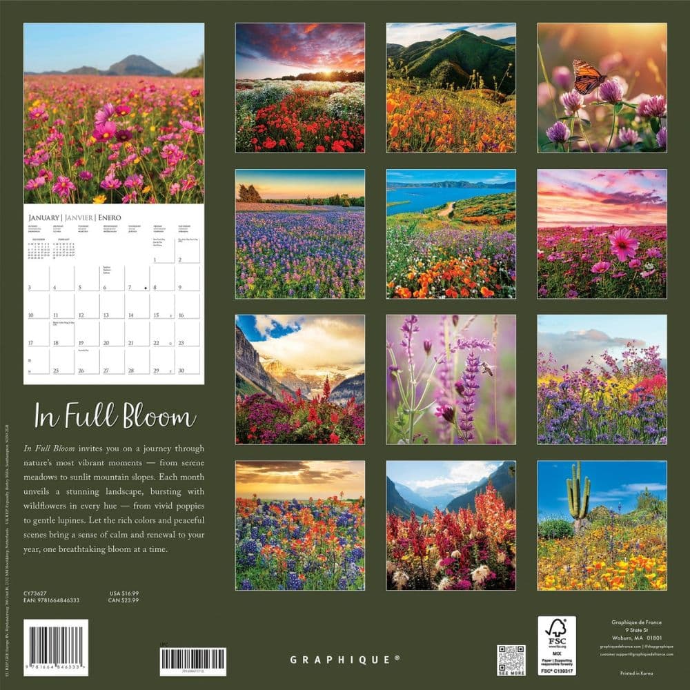 In Full Bloom 2027 Wall Calendar First Alternate Image