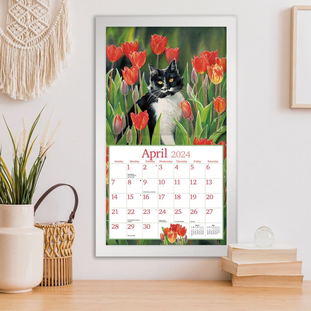 Cats In The Country 2024 Wall Calendar