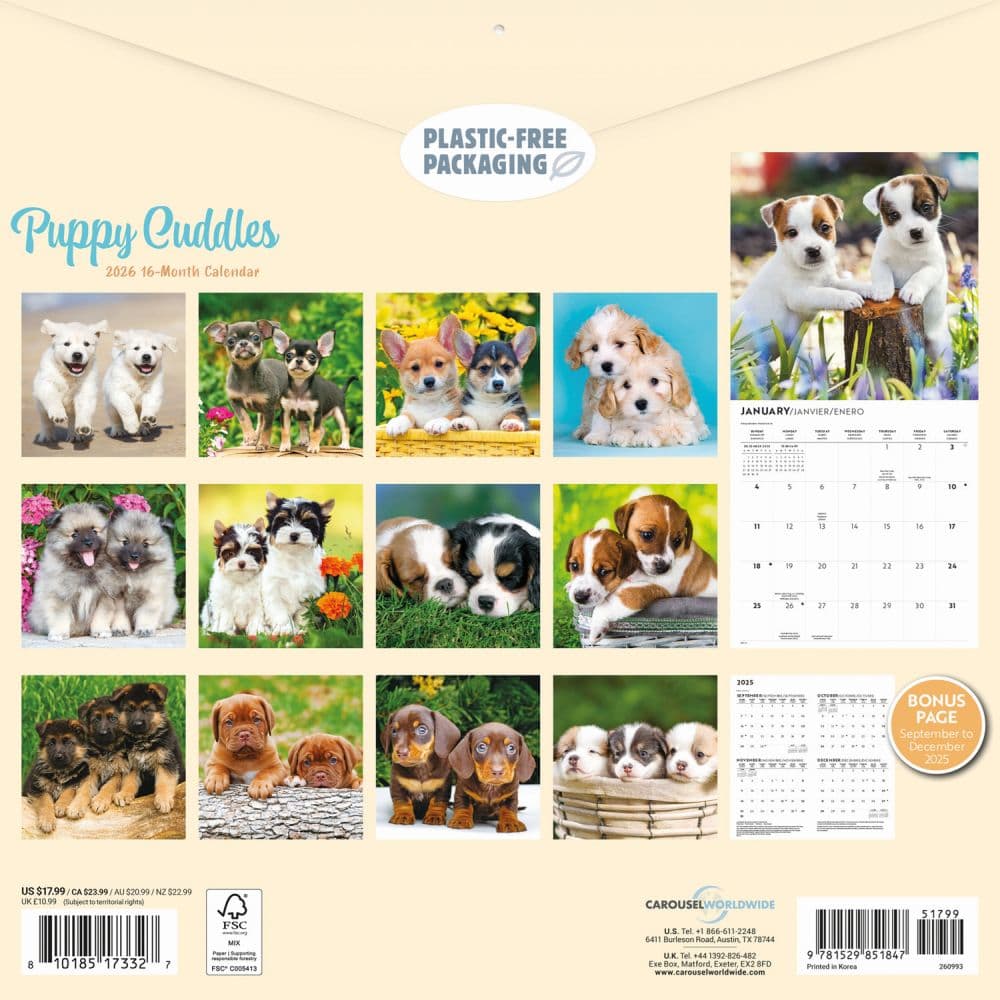 Puppy Pals Plato Special Value 2026 Wall Calendar First Alternate Image