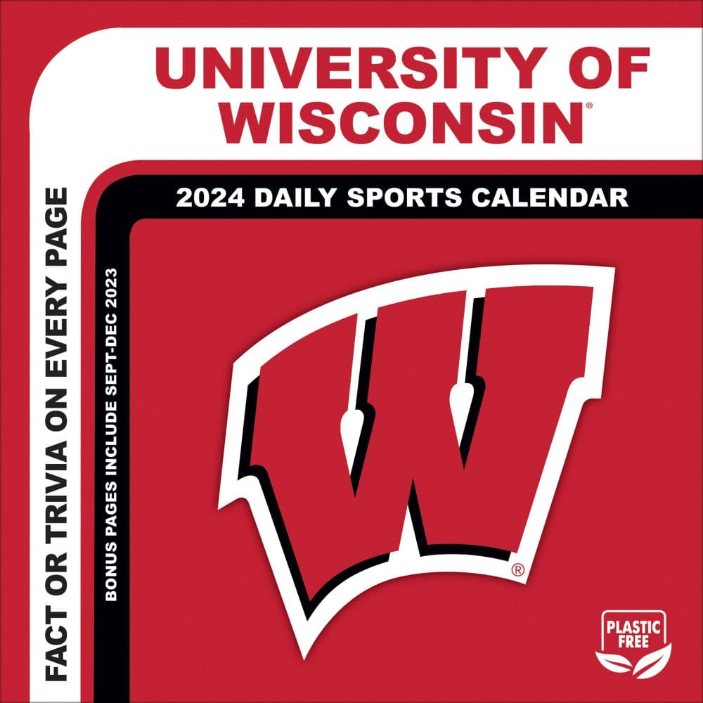 COL Wisconsin Badgers 2024 Desk Calendar Main Image