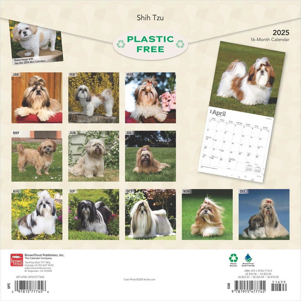 Shih Tzu 2025 Wall Calendar First Alternate Image width=&quot;1000&quot; height=&quot;1000&quot;