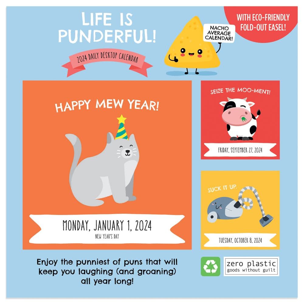 Puns of Fun 2024 Desk Calendar