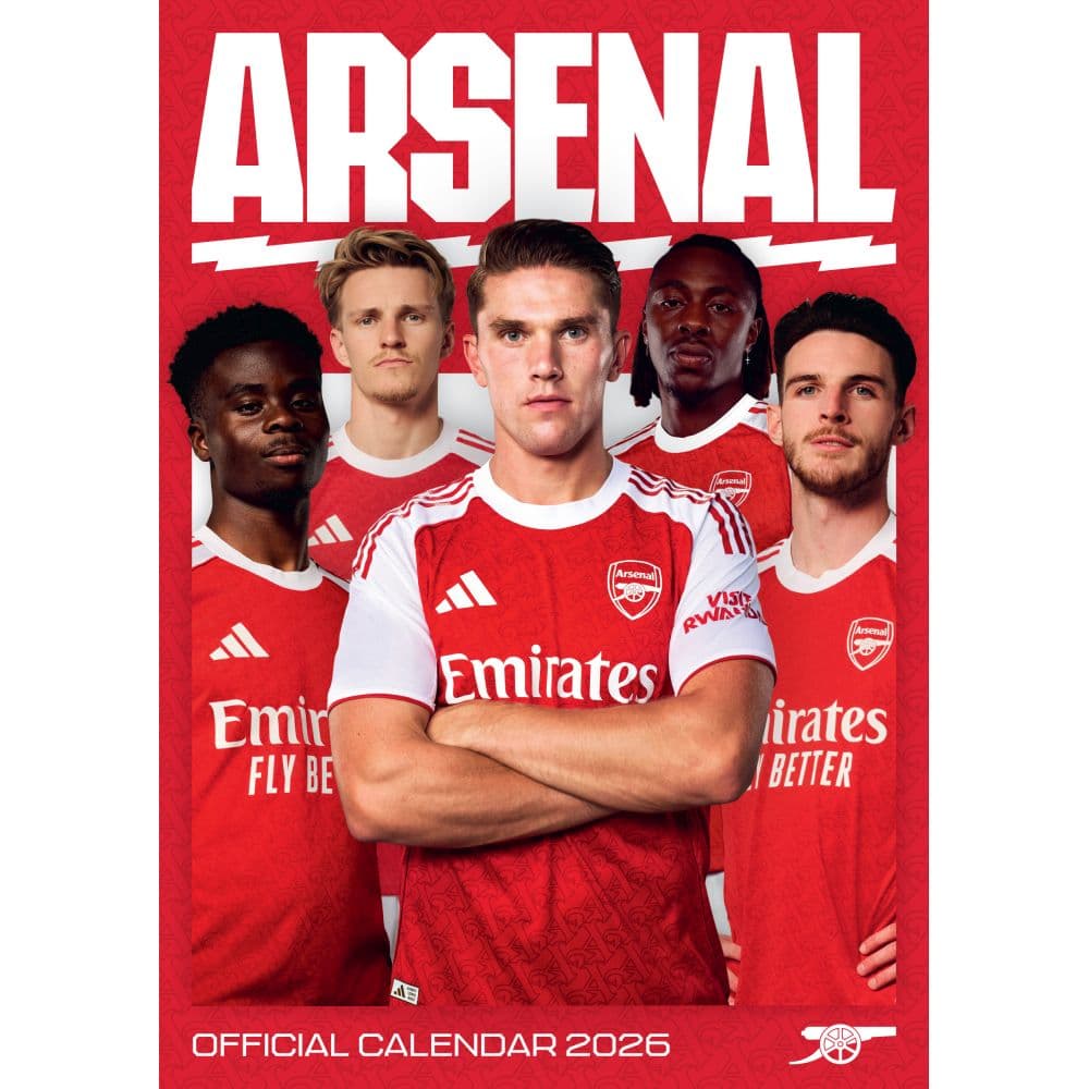 image Arsenal FC Poster 2026 Wall Calendar Main Product Image